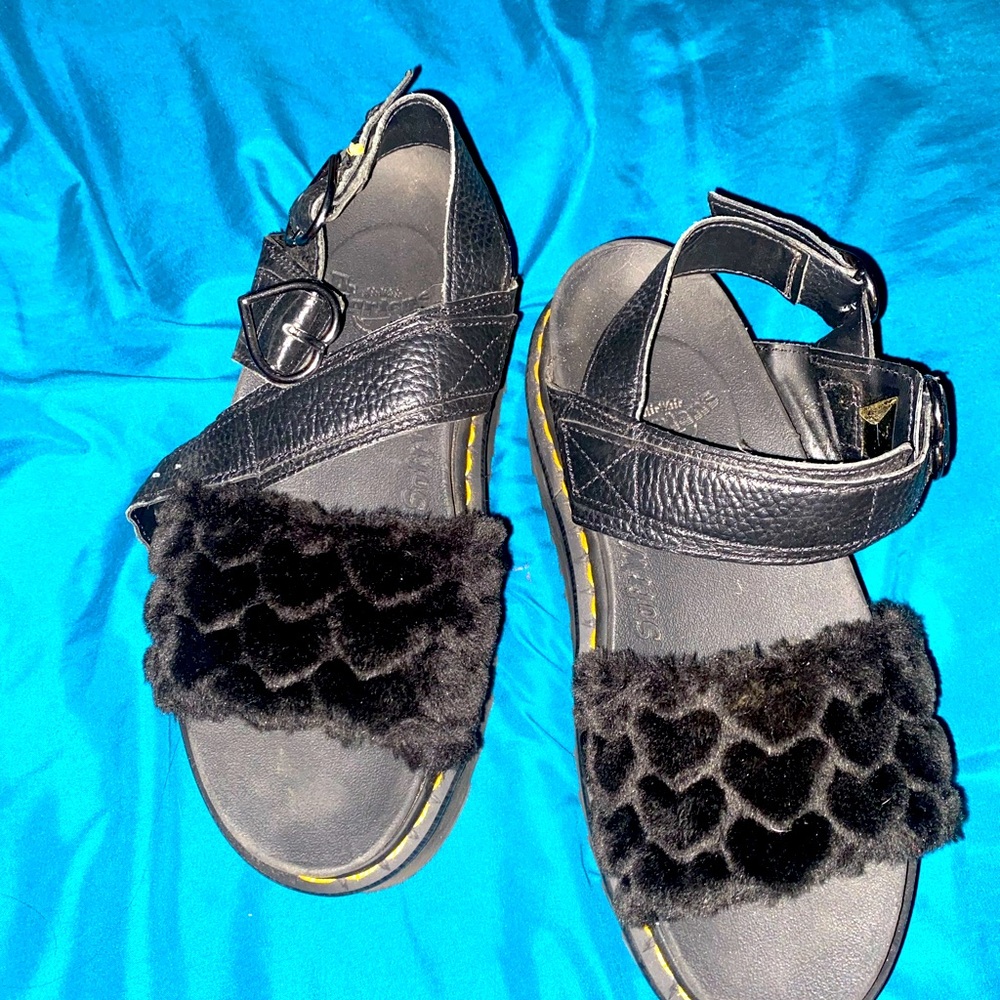 Dr martens platform sandals, size 8.